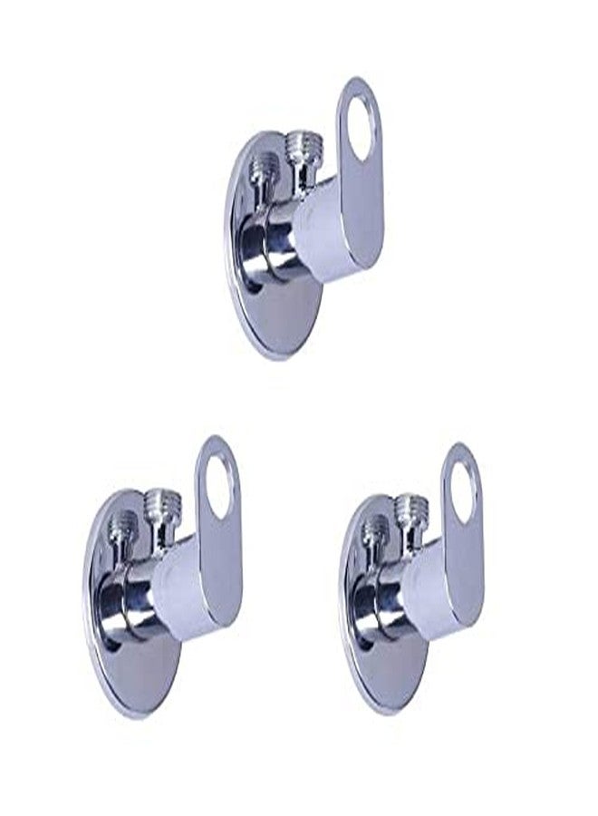 JAGGER صمام زاوية قرص نحاسي من جاغر JAV2208 أوريو للحمام، صمام زاوية جداري للحمام، صمام زاوية لحوض الغسيل، صمام زاوية نحاسي لحوض الغسيل مع شفة مجانية وشريط تفلون، مجموعة من (3) - Image 1